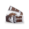 Natural Hair-on Cowhide Leather Belt – Unique & Natural