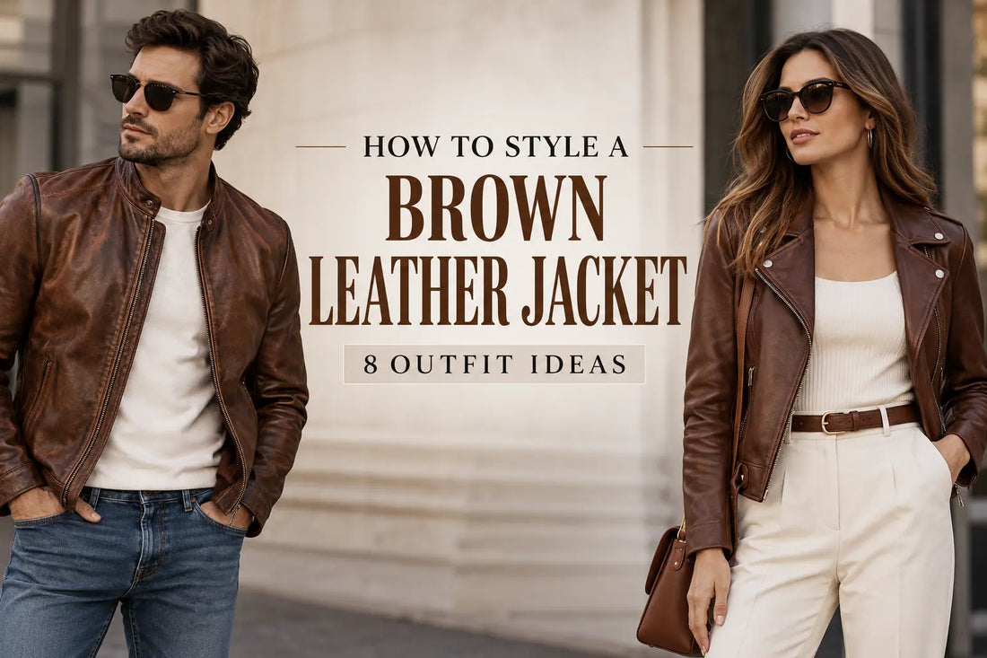 How to Style a Brown Leather Jacket
