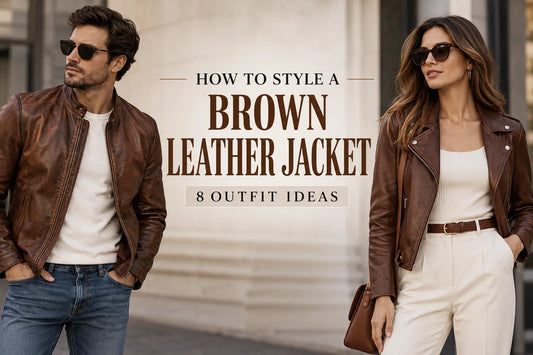 How to Style a Brown Leather Jacket