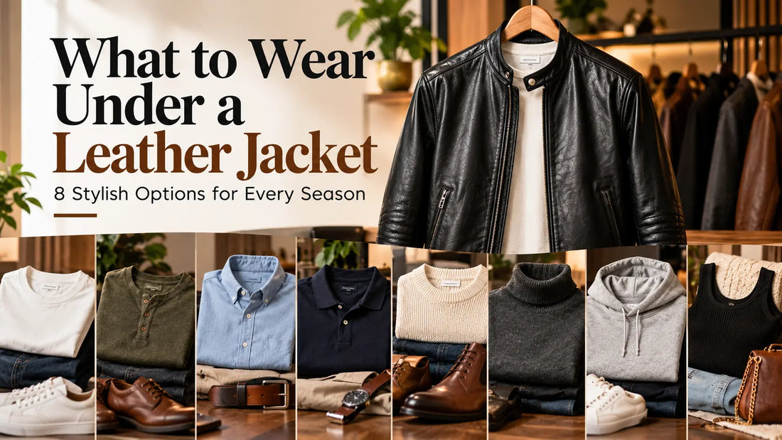 Best clothing layers to wear under a leather jacket