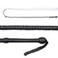 Indiana Jones Deep Black Kangaroo leather Bullwhip – 4ft to 12ft Handmade