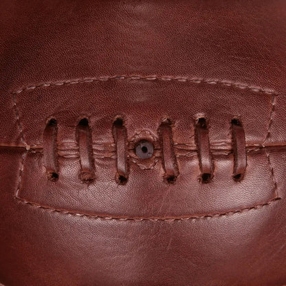 Retro Vintage Leather Soccer Ball – 1900s Display Decor