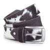 Natural Hair-on Cowhide Leather Belt – One of a Kind