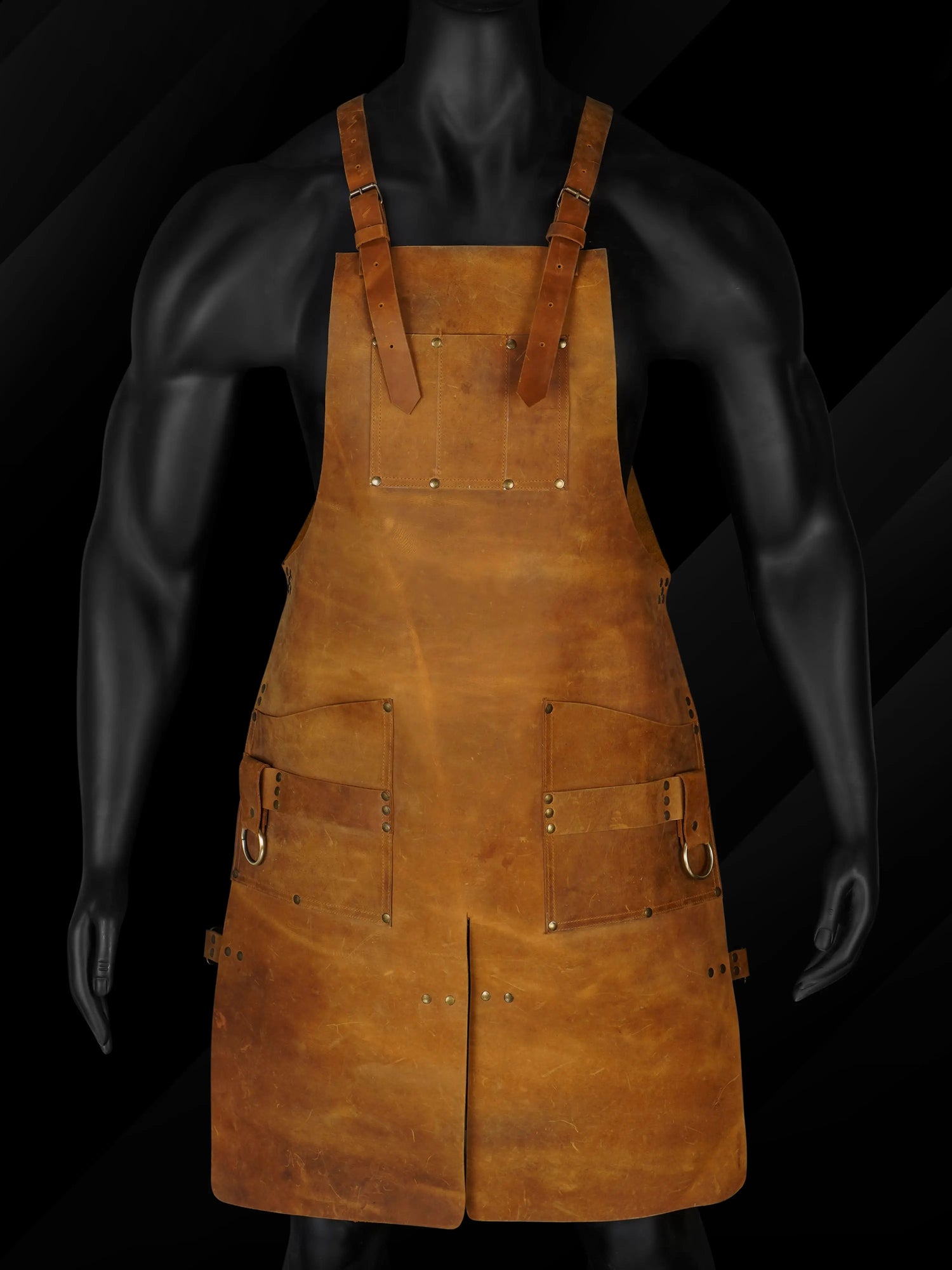 Handmade Leather Apron — Premium Workshop & BBQ Apron by Leatherton