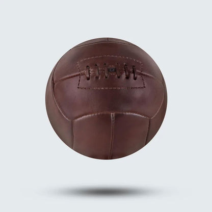 Retro Vintage Leather Soccer Ball – 1900s Display Decor