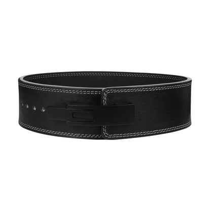 Image showing a customized powerlifting belt with a printed logo or name on the back panel, highlighting personalization options perfect for gifting or branding.

