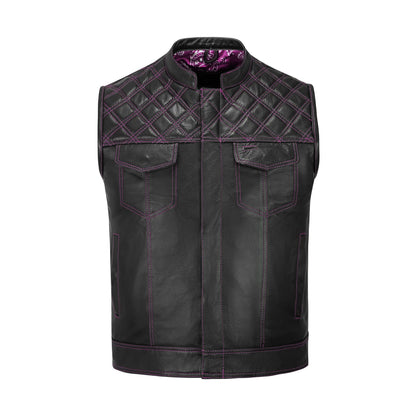 Pink MC club vest patch customization area