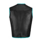 Handcrafted turquoise leather vest designed for motorcycle riders and club members who want a blend of strength, fashion, and comfort. Made with A+ grade cowhide leather and detailed stitching, this vest provides a personalized touch while remaining durable for long rides. Adjustable fit, premium lining, and customization options make it an excellent investment for riders seeking motorcycle gear that emphasizes both durability and unique biker fashion.