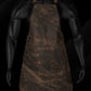 Handmade black pullup leather chef apron with adjustable cross-back straps and brass hardware, featuring multiple utility pockets. Ideal for grilling, hairstyling, and workshop tasks. Personalized apron with custom initials or logo, suitable for chefs, barbers, butchers, or craftsmen. Durable A+ grade leather workwear apron, perfect gift for Dad or professionals.

