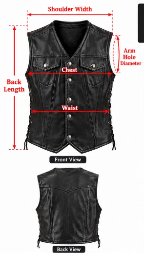 Vest measurement guide