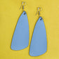 Drop Leather Earrings - Nubuck Leather