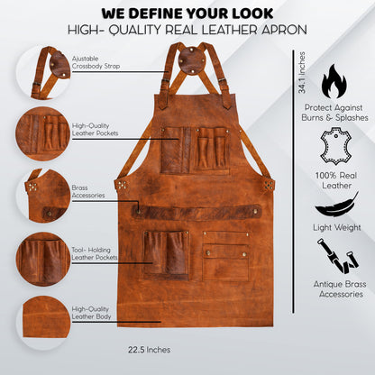 Product features and quality guide for gearforge multipurpose leather apron